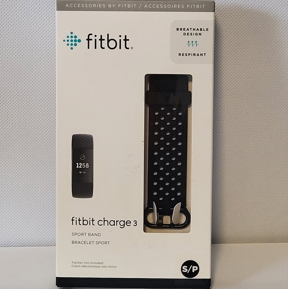 fitbit | Wearables | Fitbit Charge 3 Sport Band Black | Poshmark